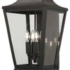 Minka Lavery Savannah Four Light Outdoor Wall Mount in Sand Coal