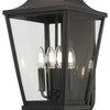 Minka Lavery Savannah Four Light Outdoor Wall Mount in Sand Coal