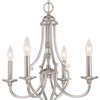 Minka Lavery Savannah Row Four Light Chandelier in Brushed Nickel