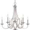 Minka Lavery Savannah Row Six Light Chandelier in Brushed Nickel