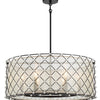 Minka Lavery Sheer Elegance Six Light Pendant in Coal