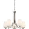 Minka Lavery Shyloh Five Light Chandelier in Brushed Nickel