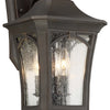 Minka Lavery Solida Three Light Outdoor Wall Mount in Oil Rubbed Bronze with Gold Highlights
