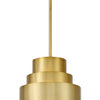 Minka Lavery Spyglass Terrace One Light Mini Pendant in Soft Brass