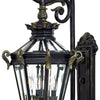 Minka Lavery Stratford Hall Four Light Wall Mount in Heritage with Gold Highlights