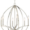 Minka Lavery Tilbury Six Light Chandelier in Polished Nickel