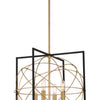 Minka Lavery Titans Trace Four Light Pendant in Sand Coal with Painted Honey Gold