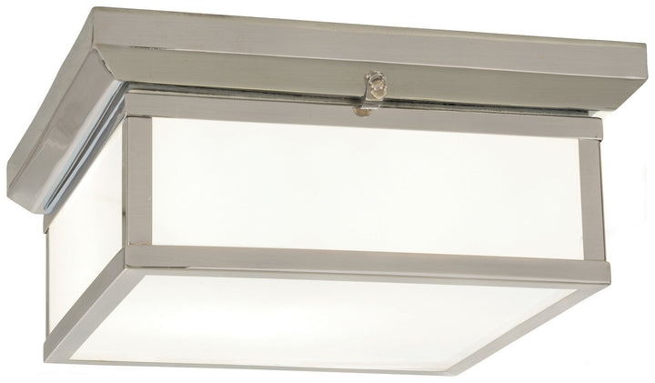 Minka Lavery Two Light Flush Mount in Brushed Nickel