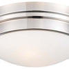 Minka Lavery Two Light Flush Mount in Chrome