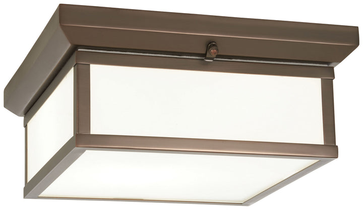 Minka Lavery Two Light Flush Mount in Harvard Court Bronze (Plated)