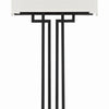 Minka Lavery Upham Estates Two Light Wall Sconce in Coal with Polished Nickel Highlights