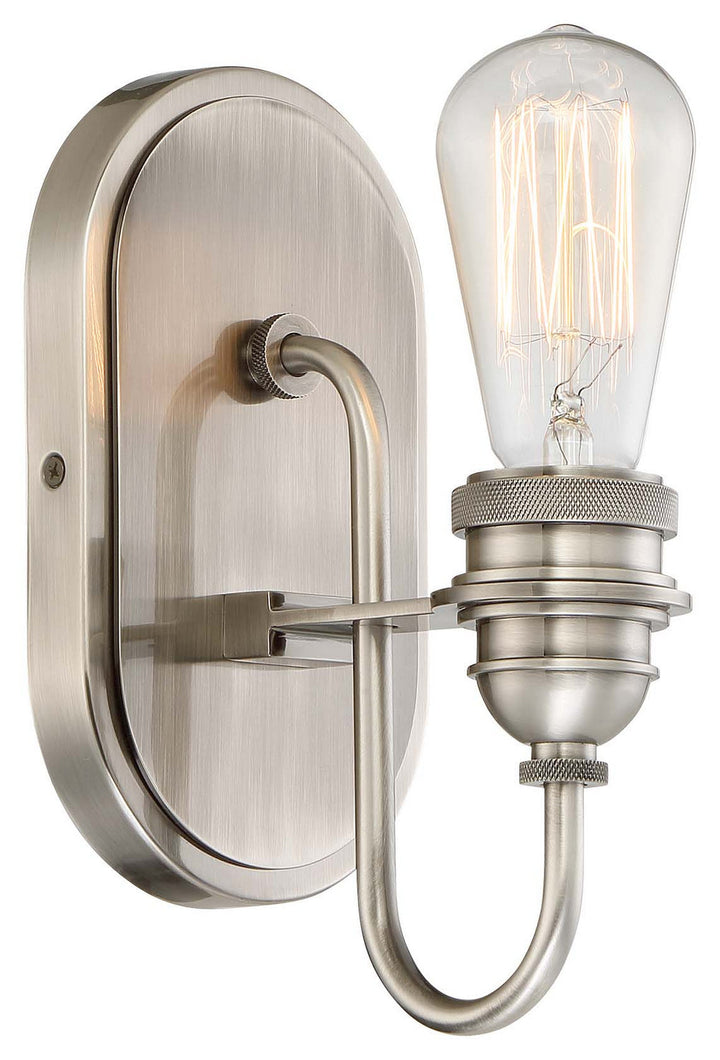 Minka Lavery Uptown Edison One Light Bath in Plated Pewter