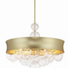 Minka Lavery Verdi Square Eight Light Convertible Pendant in Soft Gold