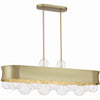 Minka Lavery Verdi Square Six Light Island Pendant in Soft Gold