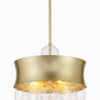 Minka Lavery Verdi Square Three Light Convertible Pendant in Soft Gold