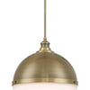 Minka Lavery Vorey One Light Pendant in Oxidized Aged Brass