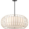 Minka Lavery Watermill Four Light Pendant in Coal