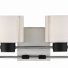 Minka Lavery Waverly Plaza Bath Two Light Bath in Coal with Brushed Nickell