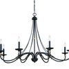 Minka Lavery Westchester County Eight Light Chandelier in Sand Coal With Skyline Gold Leaf