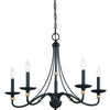 Minka Lavery Westchester County Five Light Chandelier in Sand Coal With Skyline Gold Leaf