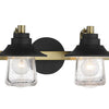 Minka Lavery Westfield Manor Four Light Bath in Sand Coal with Soft Brass