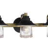 Minka Lavery Westfield Manor Three Light Bath in Sand Coal with Soft Brass