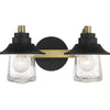 Minka Lavery Westfield Manor Two Light Bath in Sand Coal with Soft Brass