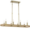 Minka Lavery Windward Passage Eight Light Island Pendant in Soft Brass