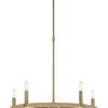 Minka Lavery Windward Passage Five Light Chandelier in Soft Brass