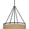 Minka Lavery Windward Passage Six Light Pendant in Coal And Soft Brass
