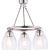 Minka Lavery Winsley Three Light Chandelier in Brushed Nickel