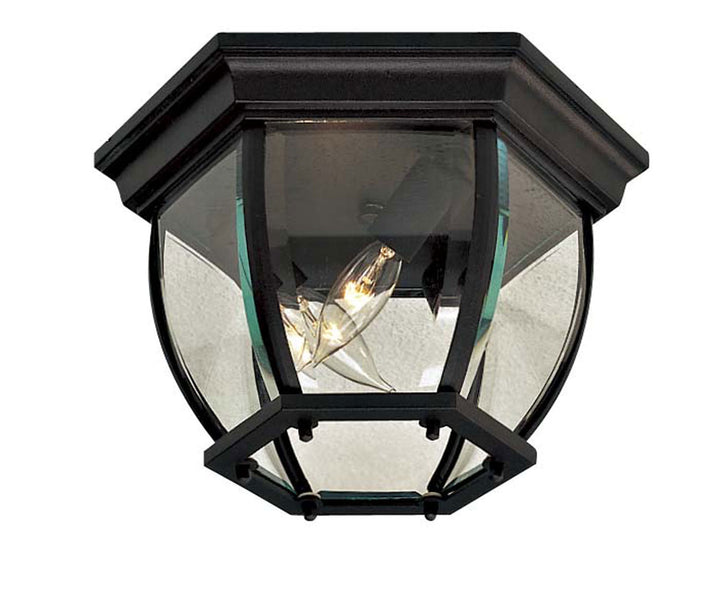 Minka Lavery Wyndmere Three Light Flush Mount in Coal