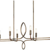 Minka Lavery Yorkville Eight Light Island Pendant in Aged Darkwood With Silver Pati