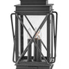 Montecito LED Pier Mount Lantern in Museum Black