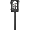 Montecito LED Post Top or Pier Mount Lantern in Museum Black