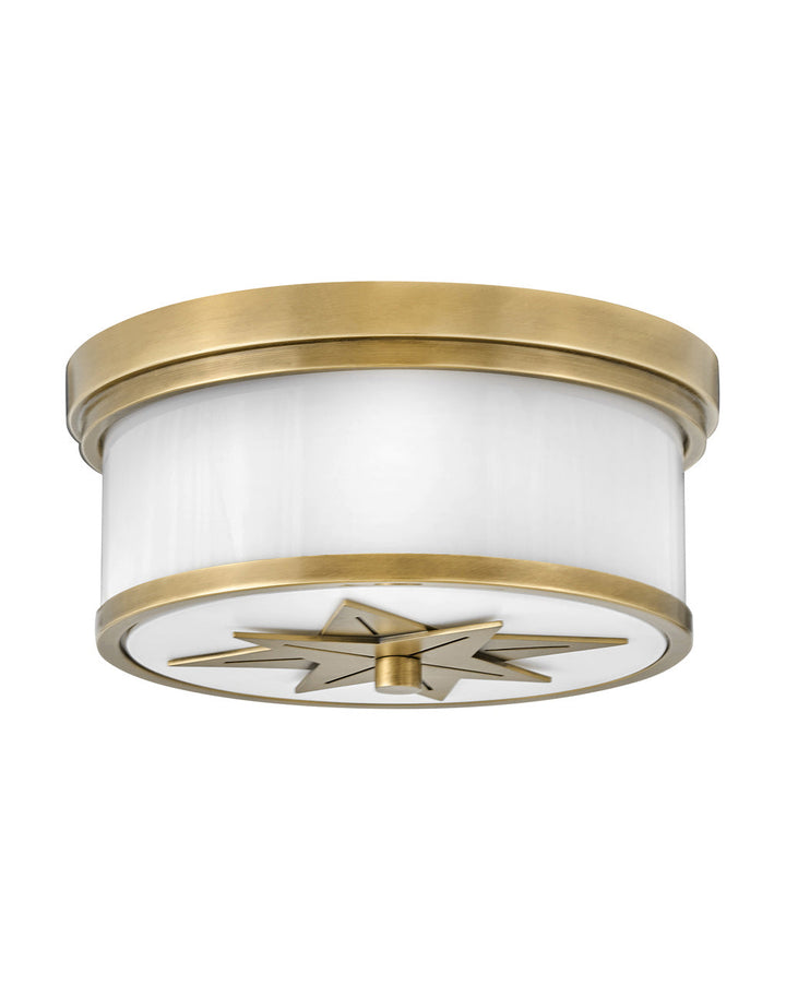 Montrose LED Flush Mount in Heritage Brass