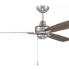 Moto 52" Ceiling Fan in Brushed Polished Nickel