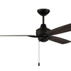 Moto Indoor/Outdoor 52" Ceiling Fan in Flat Black