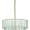 Museo 12 Light Pendant in Satin Brass