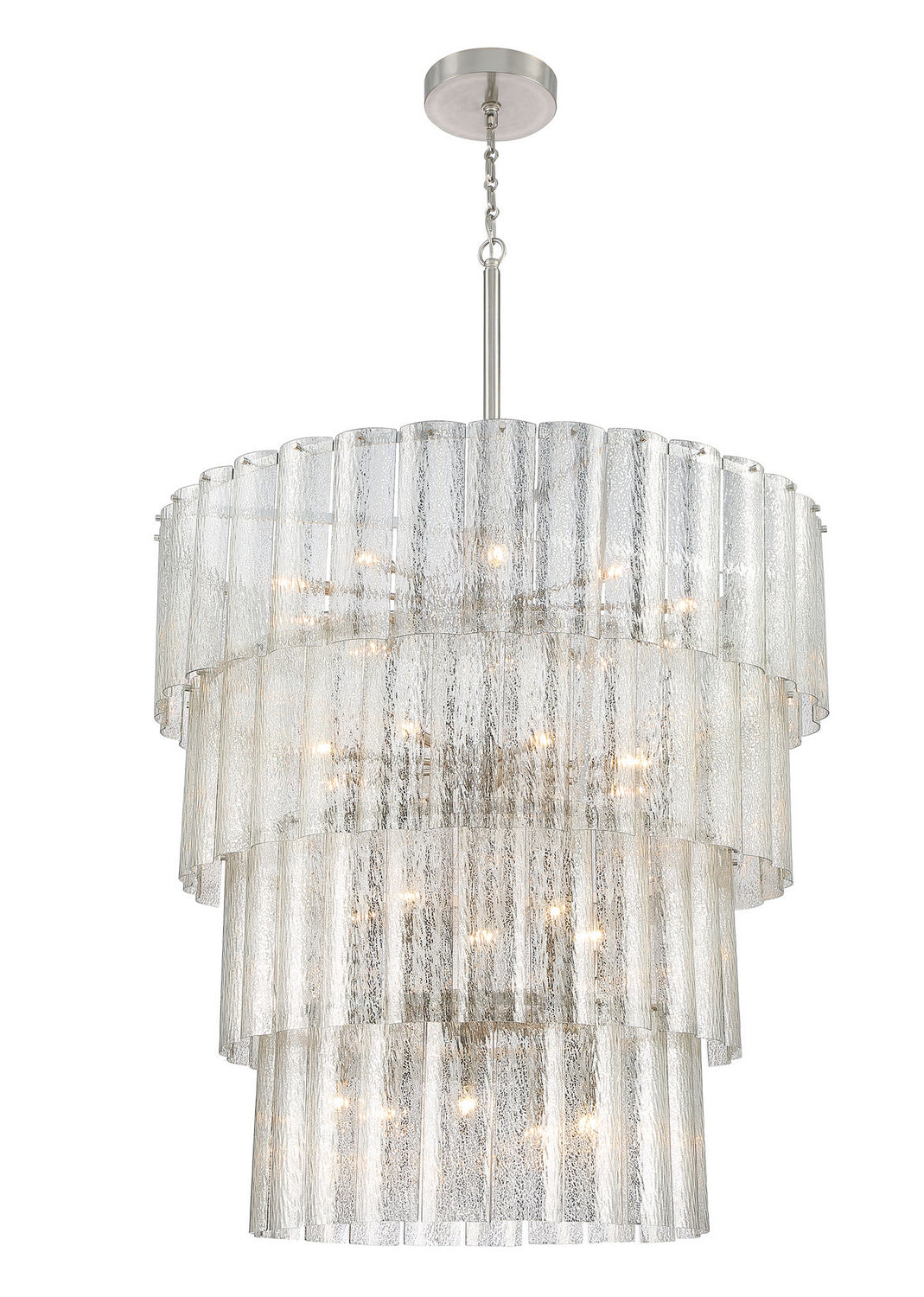 Museo 28 Light Chandelier in Brushed Polished Nickel