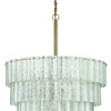 Museo Nine Light Pendant in Satin Brass