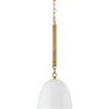Nash LED Pendant in Heritage Brass