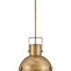 Nautique LED Pendant in Heritage Brass