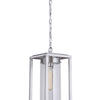 Neo One Light Outdoor Pendant in Satin Aluminum