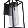 Neo One Light Outdoor Wall Lantern in Midnight