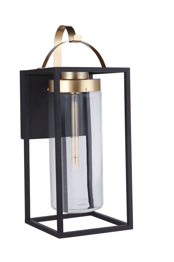 Neo One Light Outdoor Wall Mount in Midnight/Satin Brass