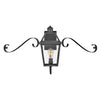 Nouvelle LED Outdoor Lantern in Blackened Brass