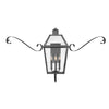 Nouvelle LED Outdoor Lantern in Blackened Brass