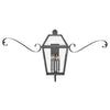 Nouvelle LED Outdoor Lantern in Blackened Brass