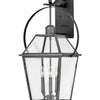 Nouvelle LED Outdoor Lantern in Blackened Brass